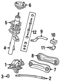 Foto de Buje De Brazo De Control Trasero Original para Ford Taurus Mercury Sable Marca FORD Nmero de Parte E43Z5K897EA