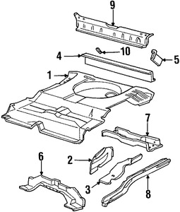 Foto de Panel posterior Original para Ford Taurus Mercury Sable Marca FORD Nmero de Parte F6DZ7440492AA