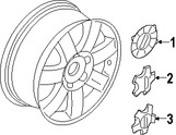 Foto de Tapon / Tapacubo / Taza de la Rueda Original para Ford Five Hundred 2005 2006 2007 Mercury Montego 2005 2006 2007 Marca FORD Nmero de Parte 5T5Z1130BA