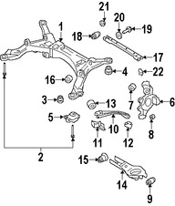 Foto de Buje De Brazo De Control Trasero Original para Ford Five Hundred Ford Freestyle Ford Taurus Mercury Montego Mercury Sable Marca FORD Nmero de Parte 5F9Z5K792AA