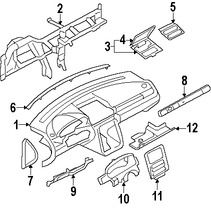 Foto de Cubierta de Panel de Instrumentos Original para Ford Taurus X Ford  Ford Taurus Mercury Sable Marca FORD Nmero de Parte 8G1Z54046A24AA