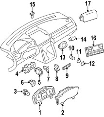 Foto de Lente de Panel de Instrumentos Original para Ford Taurus X 2008 2009 Ford Taurus 2008 2009 Mercury Sable 2008 2009 Marca FORD Nmero de Parte 8F9Z10890A