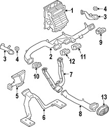 Foto de Ducto de Aire del Panel de Instrumentos Original para Mercury Sable 2008 2009 Ford Taurus X 2008 2009 Ford Taurus 2008 2009 Marca FORD Nmero de Parte 8G1Z18C433A