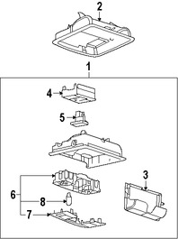 Foto de Interruptor del Techo Corredizo Original para Ford Taurus X 2008 2009 Ford Taurus 2008 Mercury Sable 2008 Marca FORD Nmero de Parte 8G1Z15B691A