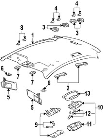 Foto de Parasol / Visera Original para Ford Taurus 2008 2009 Ford Taurus X 2008 2009 Mercury Sable 2008 2009 Marca FORD Nmero de Parte 8G1Z5404105BA