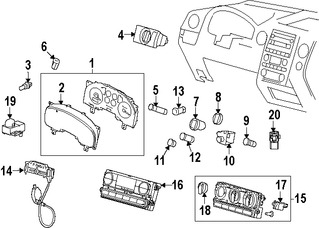 Foto de Sensor de Temperatura Intensidad de Luz Original para Mercury Ford Lincoln Marca FORD Nmero de Parte YF1Z13A018AA