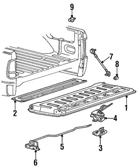 Foto de Manilla de Puerta Posterior Original para Ford F-150 Ford F-250 Super Duty Ford F-350 Super Duty Ford Explorer Sport Trac   Lincoln Mark LT Marca FORD Parte #8L3Z9943400AA