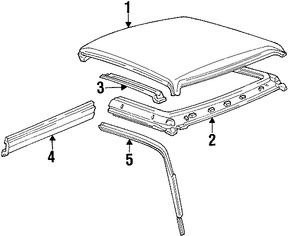 Foto de Panel de Techo Original para Ford Ranger Marca FORD N�mero de Parte 5L5Z1050202AA