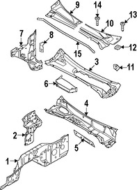 Foto de Sello del capo Original para Ford F-250 Super Duty Ford F-350 Super Duty Marca FORD N�mero de Parte 8C3Z2502824A