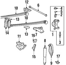 Foto de Barra Transversal Original para Ford Excursion Ford F-250 Super Duty Ford F-350 Super Duty Marca FORD N�mero de Parte 4C3Z3B239BA
