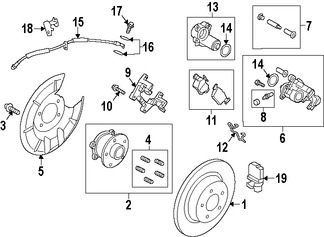 Foto de Gua del Pasador de Caliper Original para Ford Focus Ford Escape Ford C-Max Ford    Lincoln Marca FORD Nmero de Parte CV6Z2C150A