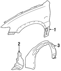 Foto de Guardafango Original para Ford Escape Marca FORD N�mero de Parte YL8Z16005DA