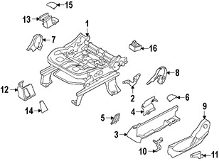 Foto de Manilla de Ajuste de Reclinacion Asiento Trasero Original para Ford Escape Ford C-Max Marca FORD Nmero de Parte CJ5Z7861753AA