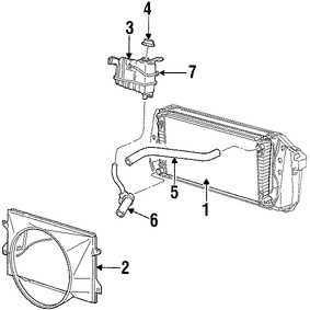 Foto de Manguera de Tanque Recuperacin de Refrigerante Original para Lincoln Blackwood 2002 Marca FORD Nmero de Parte F75Z8075AA