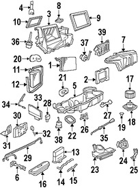 Foto de Puerta de Mezcla de Calefaccin Original para Ford F-150 Ford F-250 Ford F-150 Heritage Lincoln Blackwood Marca FORD Nmero de Parte YL7Z19D963BA