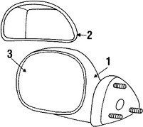 Foto de Espejo retrovisor exterior Original para Lincoln Blackwood 2002 Marca FORD N�mero de Parte 2C6Z17682AA