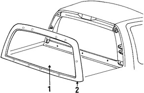 Foto de Cristal Trasero Original para Lincoln Blackwood 2002 Marca FORD Nmero de Parte 2C6Z1642006AA