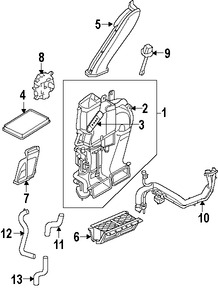 Foto de Sensor de Temperatura de Evaporador Aire Acondicionado Original para Ford Escape Mercury Mariner Marca FORD Nmero de Parte 3W7Z19C734AA