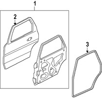 Foto de Carcasa de puerta Original para Ford Escape Mercury Mariner Marca FORD Nmero de Parte YL8Z7824631EA