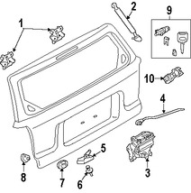 Foto de Soporte Elevacin Puerta Trasera Original para Ford Escape Mercury Mariner Marca FORD Nmero de Parte YL8Z78406A11AA