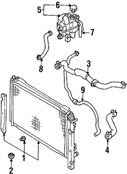 Foto de Manguera de Rebose Refrigerante de Motor Original para Ford Escape Mercury Mariner Marca FORD Nmero de Parte YL8Z8075DA