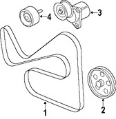 Foto de Polea de Bomba de Direccin Original para Ford Focus Ford Ranger Ford  Ford Escape Mercury Mariner Marca FORD Nmero de Parte 1S7Z3A733A