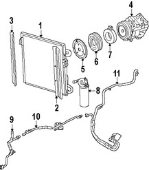 Foto de Manguera de Refrigerante Aire Acondicionado Original para Mercury Mariner 2005 2006 2007 Ford Escape 2005 2006 2007 Marca FORD Nmero de Parte 6L8Z19835AA