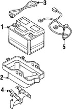 Foto de Soporte de la Bandeja de la batera Original para Mercury Mariner Ford Escape Marca FORD Nmero de Parte 9L8Z10A666A