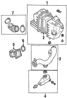 Foto de Manguera de Admisin de Aire del motor Original para Mercury Mariner Ford Escape Marca FORD Nmero de Parte 2L8Z9B659BA