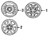 Foto de Ruedas Original para Ford Escape Mercury Mariner Marca FORD Nmero de Parte 6L8Z1015C