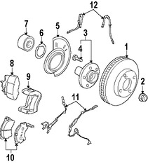 Foto de Tuerca de Eje Original para Ford Escape Mercury Mariner Marca FORD Nmero de Parte W705967S440