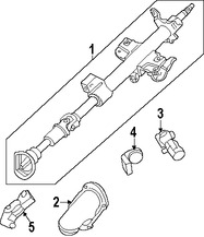 Foto de Cardn de Eje de Columna Direccin Original para Ford Escape Mercury Mariner Marca FORD Nmero de Parte 6L8Z3B676A