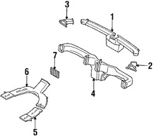 Foto de Ducto de Aire del Panel de Instrumentos Original para Ford Escape Mercury Mariner Marca FORD Nmero de Parte 3L8Z19B680AA