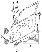 Foto de Freno de puerta Original para Ford Escape Mercury Mariner Marca FORD Nmero de Parte YL8Z7823552AA