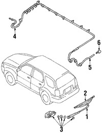 Foto de Motor Limpiaparabrisas Vidrio Trasero Original para Ford Escape Mercury Mariner Marca FORD Remanufacturado Nmero de Parte 4L8Z17508AB