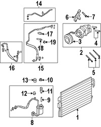 Foto de Embrague del Compresor de Aire Acondicionado Original para Ford Escape Mercury Mariner Marca FORD Nmero de Parte 9L8Z19D784A