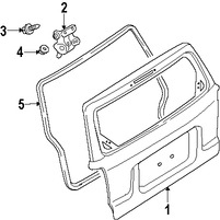 Foto de Puerta Trasera Original para Mercury Mariner Ford Escape Marca FORD Nmero de Parte AL8Z7840010A