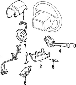 Foto de Interruptor Combinado Original para Ford Windstar 1999 2000 2001 2002 2003 Marca FORD N�mero de Parte 1F2Z13K359AAA