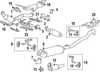 Foto de Sujetador Sistema de Escape Original para Lincoln Navigator Marca FORD Nmero de Parte 7L1Z5A262CA