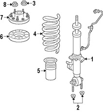 Foto de Muelle Helicoidal Original para Ford Expedition Lincoln Navigator Marca FORD N�mero de Parte 9L1Z5310P