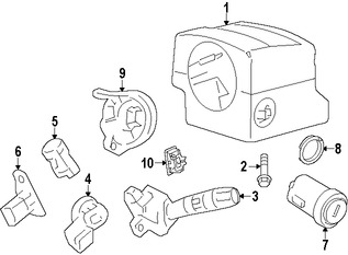 Foto de Conjunto Cilindro de Encendido Original para Ford Mercury Lincoln Marca FORD N�mero de Parte AU5Z11582B
