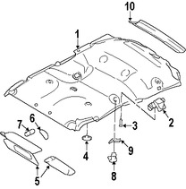 Foto de Techo Interior Original para Lincoln Navigator 2008 2009 2010 Marca FORD Nmero de Parte 8L7Z7851944AB