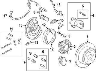 Foto de Kit de Tornillos de Caliper Original para Ford Expedition Lincoln Navigator Lincoln Punto Marca FORD Nmero de Parte 7L1Z2C150B