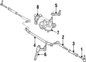 Foto de Manga de Ajuste de Terminal de Direccin Original para Ford F-150 Ford F-250 Ford F-150 Heritage Ford Expedition Lincoln Navigator Lincoln Blackwood Marca FORD Parte #F65Z3281BA