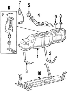 Foto de Sensor de Presin de Combustible Original para Ford  Mercury Lincoln Marca FORD Nmero de Parte XS4Z9C052AA