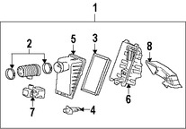 Foto de Caja del Filtro de Aire Original para Mercury  Ford Freestar Marca FORD N�mero de Parte 3F2Z9A600AA