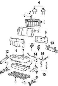 Foto de Cubierta del Mecanismo de Ajuste de Reclinacion de Asiento Original para Ford Freestar Mercury Marca FORD Nmero de Parte 3F2Z1661346CAA