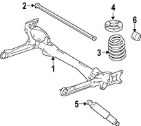 Foto de Barra Transversal Original para Ford Windstar Ford Freestar Mercury Marca FORD Nmero de Parte 4F2Z4264AA