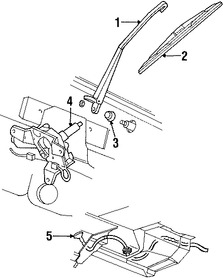 Foto de Motor Limpiaparabrisas Vidrio Trasero Original para Ford Freestar Mercury Marca FORD Remanufacturado Nmero de Parte 6F2Z17508A