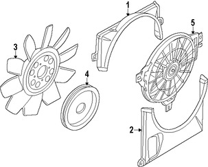 Foto de Embrague del Ventilador Enfriado del Motor Original para Mercury Mountaineer Lincoln Aviator Ford Explorer Marca FORD Nmero de Parte AU2Z8A616F